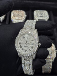 Nuevo Reloj Automático Personalizado para Hombre 2026 con Moissanita VVS Color D, 41MM, Plateado, Pasa Prueba de Diamantes - Product Image 4