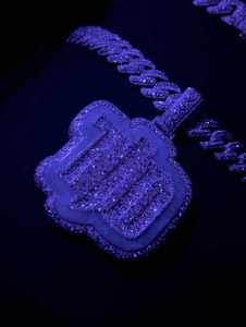 3inches Custom Iced Out Sterling Silver 925 VVS Moissanite Diamond Hip Hop Chain Pendant Store - Product Image 3