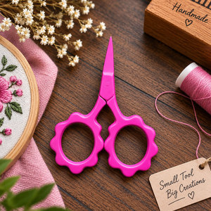 Tijeras de Costura Profesionales Mini, Diseño Floral, Punta Afilada, Herramienta para Bordado y Manualidades - Product Image 2