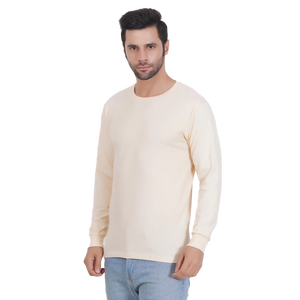 เสื้อยืดแขนยาวผู้ชายคลาสสิก ผ้าฝ้ายผสมใยไผ่ 260 กรัม พิมพ์ลายสกรีน คอกลม เป็นมิตรกับสิ่งแวดล้อม รับผลิตแบบ OEM - Product Image 2