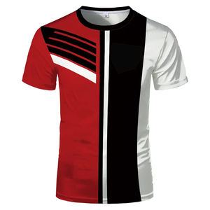 Wholesale Quick Dry Printing Summer <b>100</b>% <b>Polyester</b> Sublimation Fitness Sports <b>Shirt</b> for Men - Product Image 4