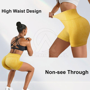 Shorts Deportivos para Mujer, para Yoga, Running y Fitness, con Textura Acanalada y Material Elástico Flexible - Product Image 5