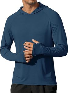 Sudadera con Capucha para Hombre, Tendencia 2026, Manga Larga, Estilo Raglán, Color Sólido, Secado Rápido, Tejido de Punto, Corte Regular, Informal, para Verano - Product Image 2
