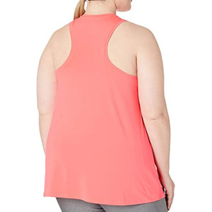 Women's <b>Navy</b> Blue Scoop Neck Tank <b>Top</b> Solid Knitted Breathable Casual Wear Plus Size - Product Image 2