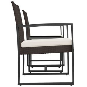 Conjunto de Comedor para Jardín en Color Marrón y Antracita - Product Image 4