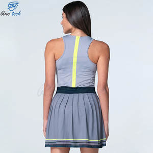 Conjuntos de Vestidos de Tenis y Bádminton para Mujer, Sin Mangas, Ligeros, de Secado Rápido, Personalizables, Ropa Deportiva OEM - Product Image 3
