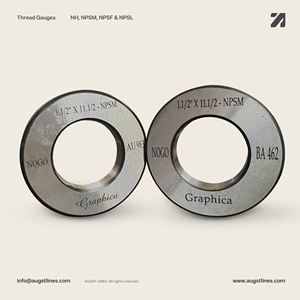 Precision NH/NPSM/NPSF/NPSL <b>Thread</b> Ring Gauge Plug Gauge Set GO NOGO <b>Tool</b> for Quality Check in Industrial Machinery & Components - Product Image 3