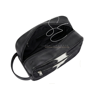 SEHRAINN Animal Print Cosmetic <b>Case</b> Medium Size Zipper Closure Portable <b>Makeup</b> Bag with Soft Handle Modern Style Toiletry Pouch - Product Image 5