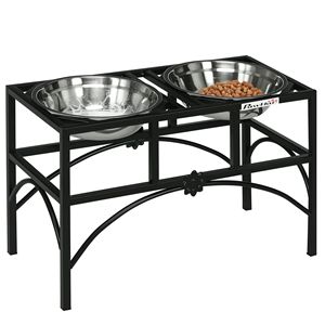Ciotola Rialzata Portatile in Acciaio Inossidabile per Cani, Distributore Automatico di Cibo per Animali Domestici da 4L, Capacità 6L per Cuccioli - Product Image 2