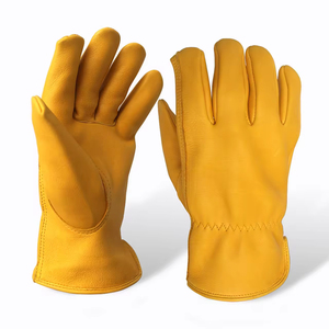 Heavy Duty High Quality Durable Split Cowhide Leather <b>Driver</b> <b>Gloves</b> Hands Protecting Construction Safety Driving Working <b>Gloves</b> - Product Image 2