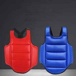 Protector de Pecho Reversible para Artes Marciales Aprobado por la WKF, Protector Corporal Sólido para Karate Hecho de Neopreno, Cuero y PU, Precio al por Mayor - Product Image 3