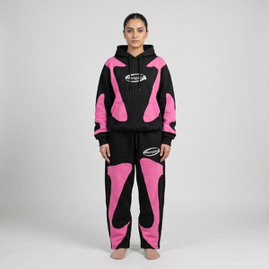 Conjunto Deportivo de Moda para Mujer, Invierno, Color Sólido, Bordado, Ecológico, Dos Piezas, Estilo Casual - Product Image 2