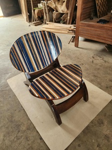 Chaise d'appoint moderne et luxueuse en bois et résine, nouveau design, fauteuil de salon à dossier incurvé pour salon et chambre d'hôtel - Vente chaude - Product Image 6