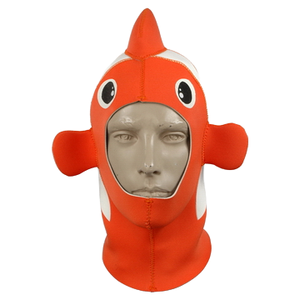 Capuche de plongée en néoprène crochetée à motif animal pour l'hiver avec impression sérigraphique - Product Image 1