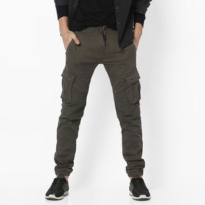 Pantalones Cargo Casuales de Algodón 100% de Corte Recto, Ajuste Delgado, Peso Medio, Cómodos, de Secado Rápido, Cintura Alta, Fabricante Mayorista OEM - Product Image 1