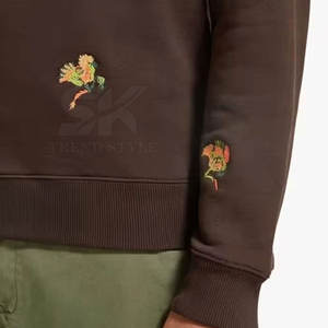 Sudadera Bordada para Hombre, Ropa de Invierno para Exteriores, Hecha de Algodón y Poliéster - Product Image 3
