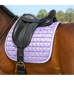 Almohadilla de Silla de Montar Cuadrada Acolchada de Satén Lila, Precio al por Mayor, Cómoda para Entrenamiento y Competición Ecuestre - Product Image 5