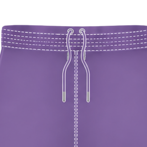 Pantalones Cortos de Rugby Morados y Blancos con Cintura Elástica y Cordón Ajustable, Ropa Deportiva Ligera para Entrenamiento y Partidos - Product Image 5