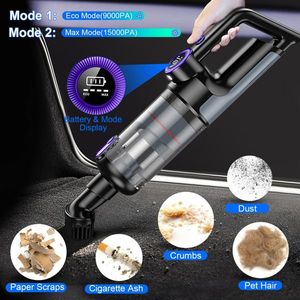 2-Mode 3-1 Handheld Vacuum Cleaner Cordless Car Vacuum with 15000PA Rechargeable <b>Duster</b> Digital Display 2 Washable Filters" - Product Image 4