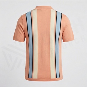 Vente en gros de polos pour hommes sur mesure avec logo imprimé, nouveau design, couleur unie, tissu tricoté, fabriqué au Pakistan - Product Image 2