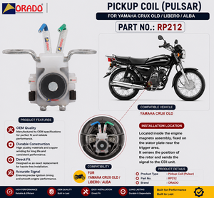 Bobina de encendido Yamaha Crux Old Libro Alba, calidad de exportación para repuestos de motocicletas en India, Orado. - Product Image 5