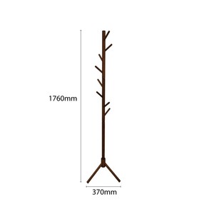 Wholesale Bamboo Wooden Tree Coat Rack Hangers Floor <b>Standing</b> Design Bedroom Simple Fashion Clothes Rack for Home Furniture - Product Image 3