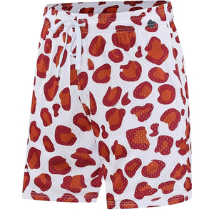 Pantalones Cortos Deportivos Transpirables con Cordón Ajustable, 100% Poliéster, Resistentes al Viento, Cintura Media, Bolsillos con Impresión Digital, Logotipo Frontal Personalizado para Hombre - Product Image 4