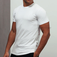 Camisetas Extra Grandes Personalizadas de Moda Urbana para Hombre con Impresión de Logotipo Personalizado, Tejido de Punto, Mezcla de Poliéster/Algodón, Ropa de Marca