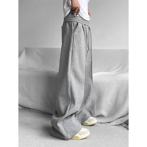 Pantalones de Pierna Ancha Profesionales para Hombre, Pantalones Formales de Oficina, Corte Relajado, Diseño Elegante, Estilo Casual de Negocios - Product Image 6