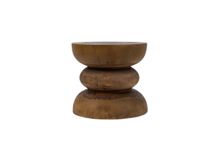 Seo Wooden <b>Stool</b> Crafted From Solid Teak Wood Natural Finish for Living Room Hotel Park & Furniture Home Ottoman - Product Image 6