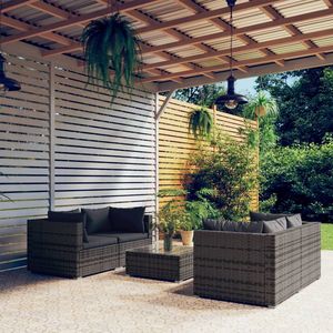 Ensemble de salon de jardin gris anthracite - Product Image 1