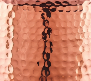 Fontaine à eau artisanale en cuivre avec design martelé et couvercle, style vintage, en métal, idéale pour une présentation élégante sur table - Product Image 3