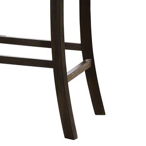 Set di 2 sedie da bar con schienale a scala in noce anticato, altezza bancone - Product Image 3