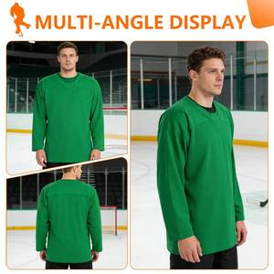 เสื้อฮอกกี้น้ำแข็งโพลีเอสเตอร์แบบ OEM ปรับแต่งได้ พร้อมลายปักดิจิตอลซับลิเมชั่นและลายปักทวิลล์ น้ำหนัก 260 กรัม สำหรับเด็กและผู้ใหญ่ ยี่ห้อ Eoin Winston Sports - Product Image 2