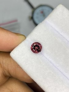 Tourmaline facettée ronde taille brillant, pierre précieuse naturelle de 6,30 mm, 1,10 carat, pour la fabrication de bijoux - Product Image 3