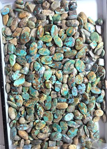 Pierre précieuse naturelle Irfan Gems, turquoise Nishapuri, taille brillant ronde, pierre précieuse en vrac, 20-40 mm, 7-12 g, pour la fabrication de bijoux, provenant du Rajasthan - Product Image 3