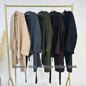 Abaya Clásica Negra Moderna para Mujer Musulmana, Estilo Casual, Elegante, Modesto, Islámico, Ligero, Transpirable, para Uso Diario, Largo, Maxi - Product Image 5