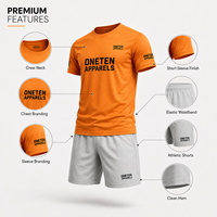 Ensemble uniforme de tennis d'été pour hommes : T-shirt de performance et short athlétique, impression sérigraphiée personnalisée, fournisseur OEM