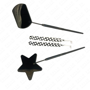 Stainless Steel Eyelash Extension Tweezers Diamond Grip Paper Coated Mirror Finish Precision Lash <b>Tool</b> Professional Use - Product Image 4