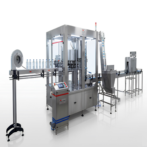 Machine automatique à haute productivité de 1000 L/heure pour l'embouteillage de boissons (eau pure/jus) en plastique, contrôlée par PLC, entraînée par moteur, 30 BPM - Product Image 1