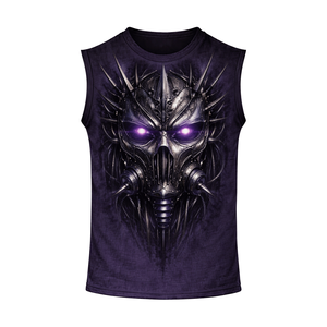 Camiseta deportiva sin mangas para hombre, de corte atlético, tela transpirable, diseñada para entrenamientos, ejercicios y uso deportivo diario. - Product Image 4