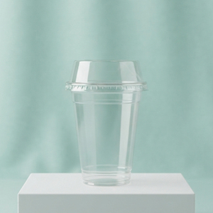 Viet Nam Transparent PP <b>Plastic</b> <b>Cup</b> With Lid 95mm Disposable <b>Cups</b> 12-16 oz For Tea Coffee Juice Matcha - Product Image 1