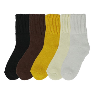 Men's Seamless Crew <b>Socks</b> Winter Breathable Wool/Cotton Customized High Quality Solid Hand-Stitched Toe <b>Soft</b> - Product Image 4