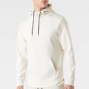 Sudadera con Capucha para Hombre, Color Crema, Corte Regular, Algodón French Terry, Estilo Casual para Otoño, con Bolsillos - Product Image 1