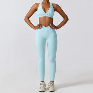 Conjunto de Yoga Personalizado Directo de Fábrica, Ropa Deportiva Premium para Entrenamiento y Running - Product Image 2