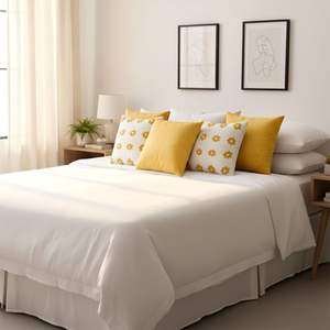 SOGA 5-Piece Golden <b>Velvet</b> and Retro Daisy Chain Pillow <b>Cover</b> Set Modern Retro Style Home Decor <b>Cushion</b> Cases - Product Image 5