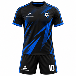 Ensemble de maillots de football de sublimation de haute qualité, maillot et short de football personnalisés, vêtements de sport à séchage rapide pour les équipes professionnelles - Product Image 1