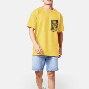 Camiseta estampada para hombre, informal, con gráficos, para el día a día, tela suave, cuello redondo, media manga, cómoda, corte regular, elegante y moderna - Product Image 3