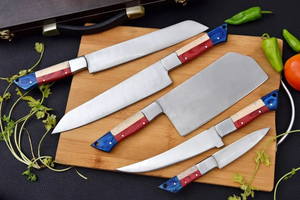 Juego de Cuchillos LEGACY BLADES de 5 Piezas, Acero al Carbono, Sostenible y Duradero, Mango de Resina, Hoja Pulida, Cuchillos Ambidiestros de Filo Recto - Product Image 4