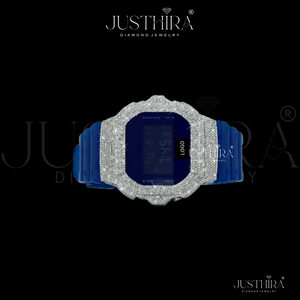 Montre de luxe en moissanite VVS pour homme ou femme, montre avec lunette en diamants de haute qualité, style hip-hop unisexe. - Product Image 2